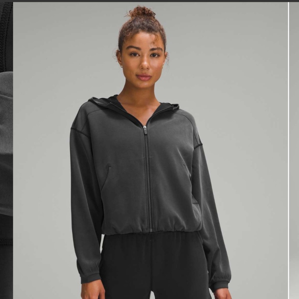 lululemon athletica Charcoal Softstreme Full-Zip Hoodie